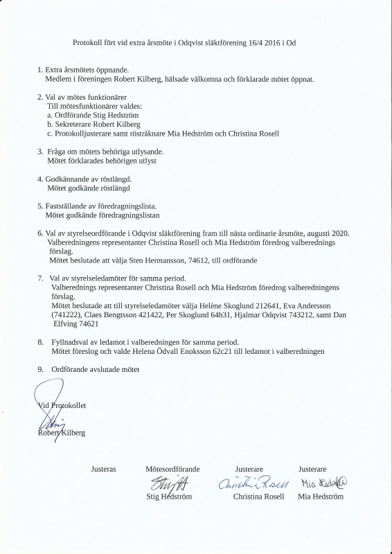 Årsmöte 216 04 16